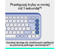 LOGITECH POP ICON Keys lilac 920-013074 - 1276196 - zdjęcie 10
